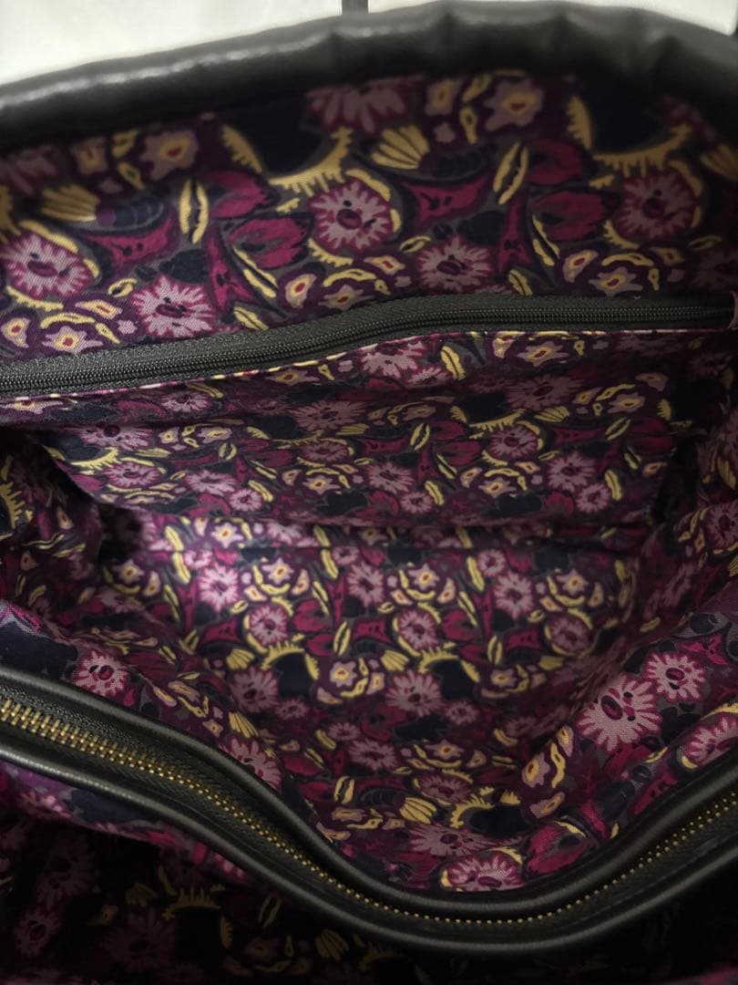 【希少】アナスイ ロッティ バタフライ スタッズ ブラック レザー トートバッグ