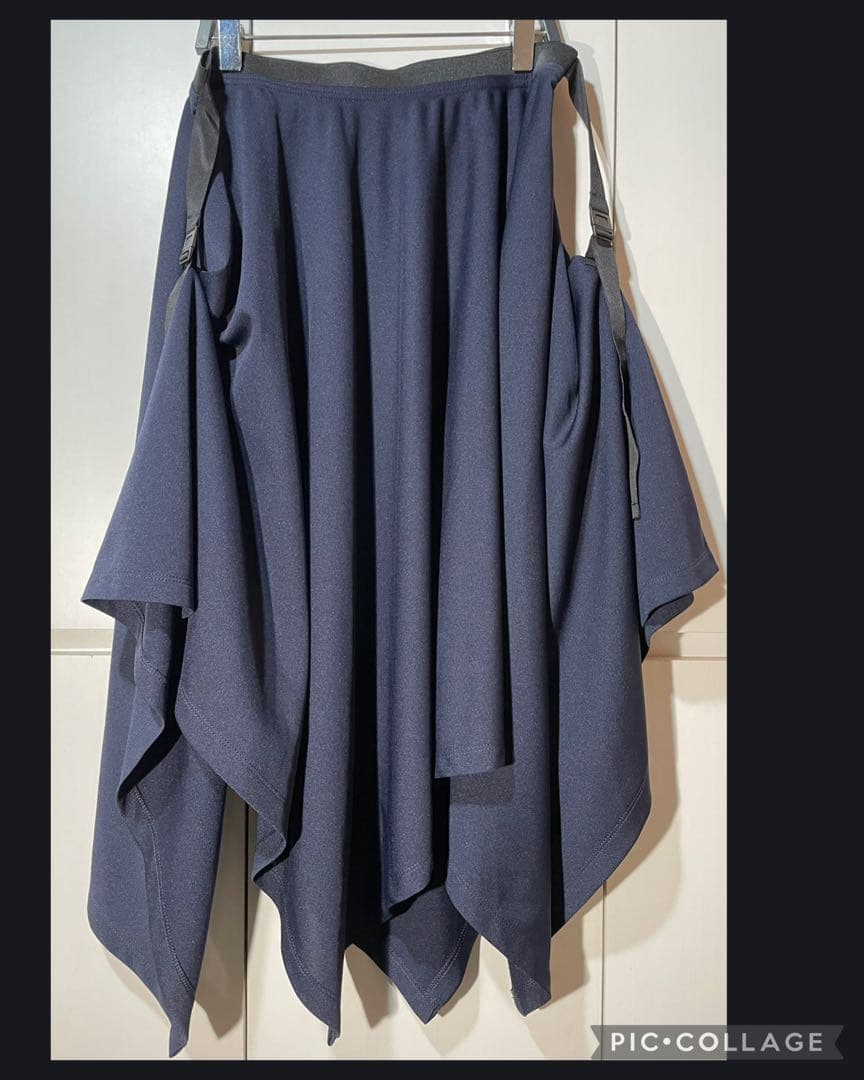 イッセイミヤケ 1325 スカート ネイビー ISSEY MIYAKE