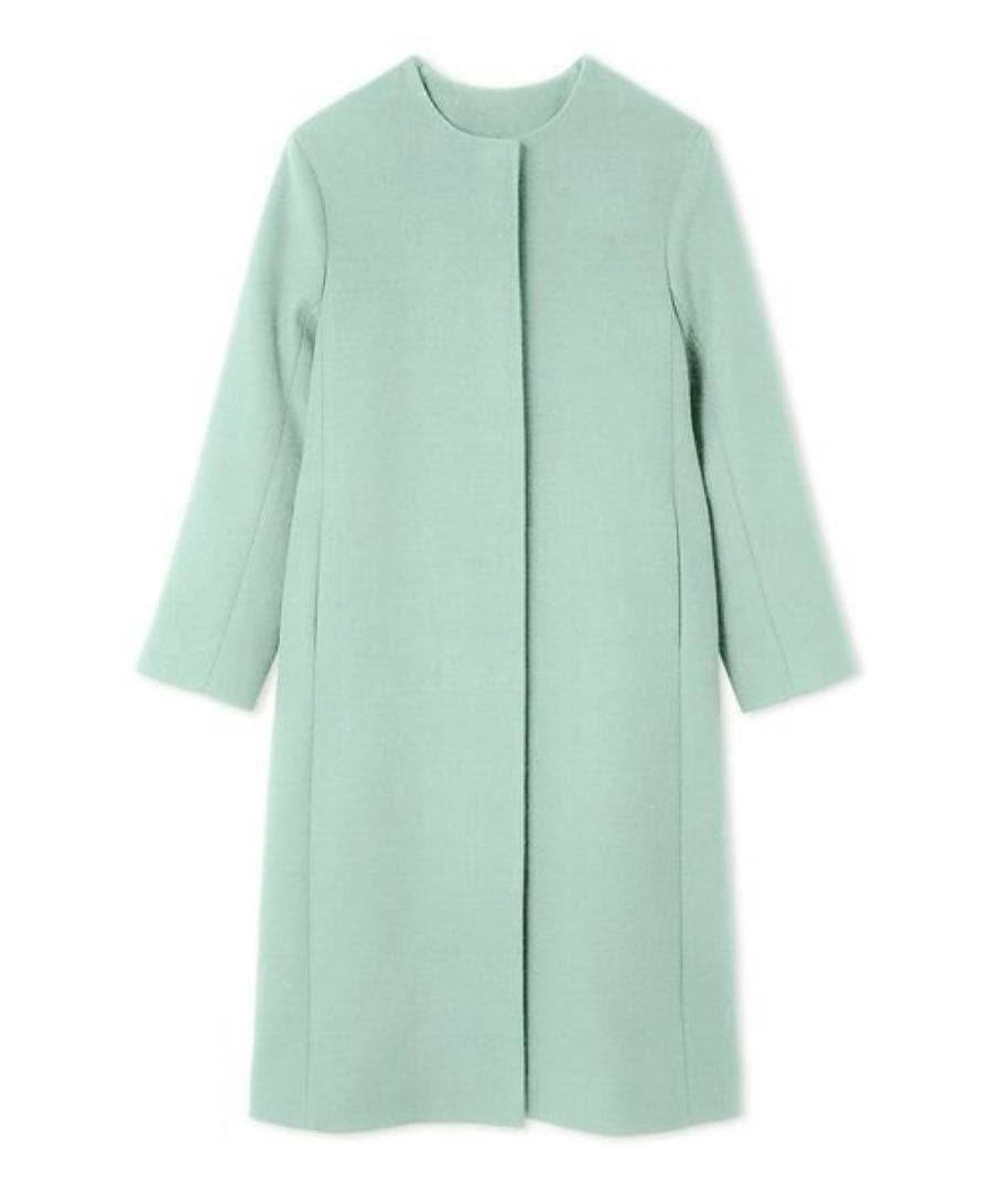 新品タグ付 CELFORD カシミヤ混ノーカラーコート