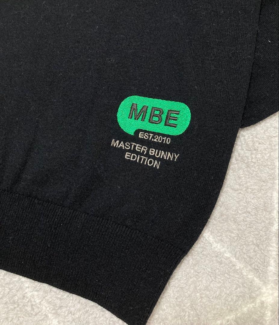 新品 パーリーゲイツ マスターバニー カシミヤ混 タートルネックニット 6LL黒