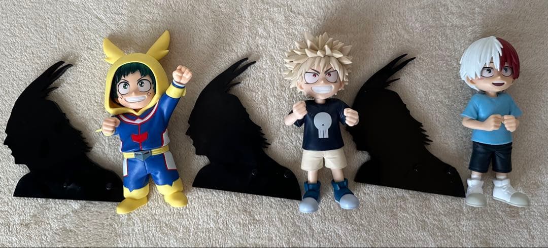 僕のヒーローアカデミアちあぴこフィギュア 緑谷出久 爆豪勝己 轟焦凍 3種セット