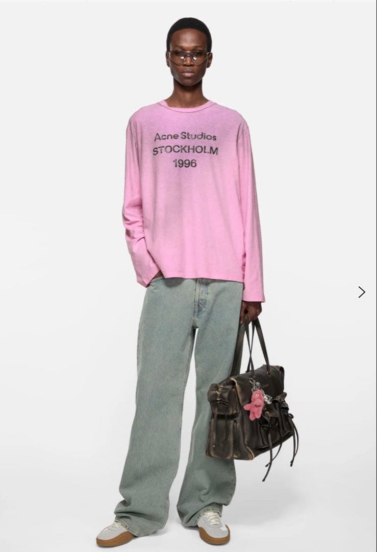 トップス Acne studios cotton candy pink