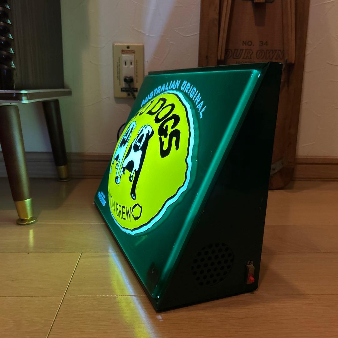 TWO DOGS ヴィンテージ ネオン看板 人感センサー付き 蚤の市 ライト