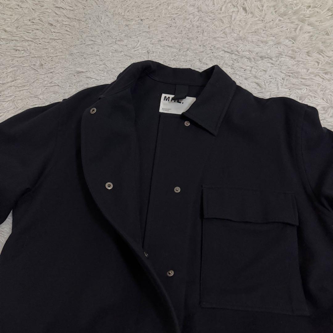 極美品✨23年MHL. FELTED WOOL SHIRTING JACKET