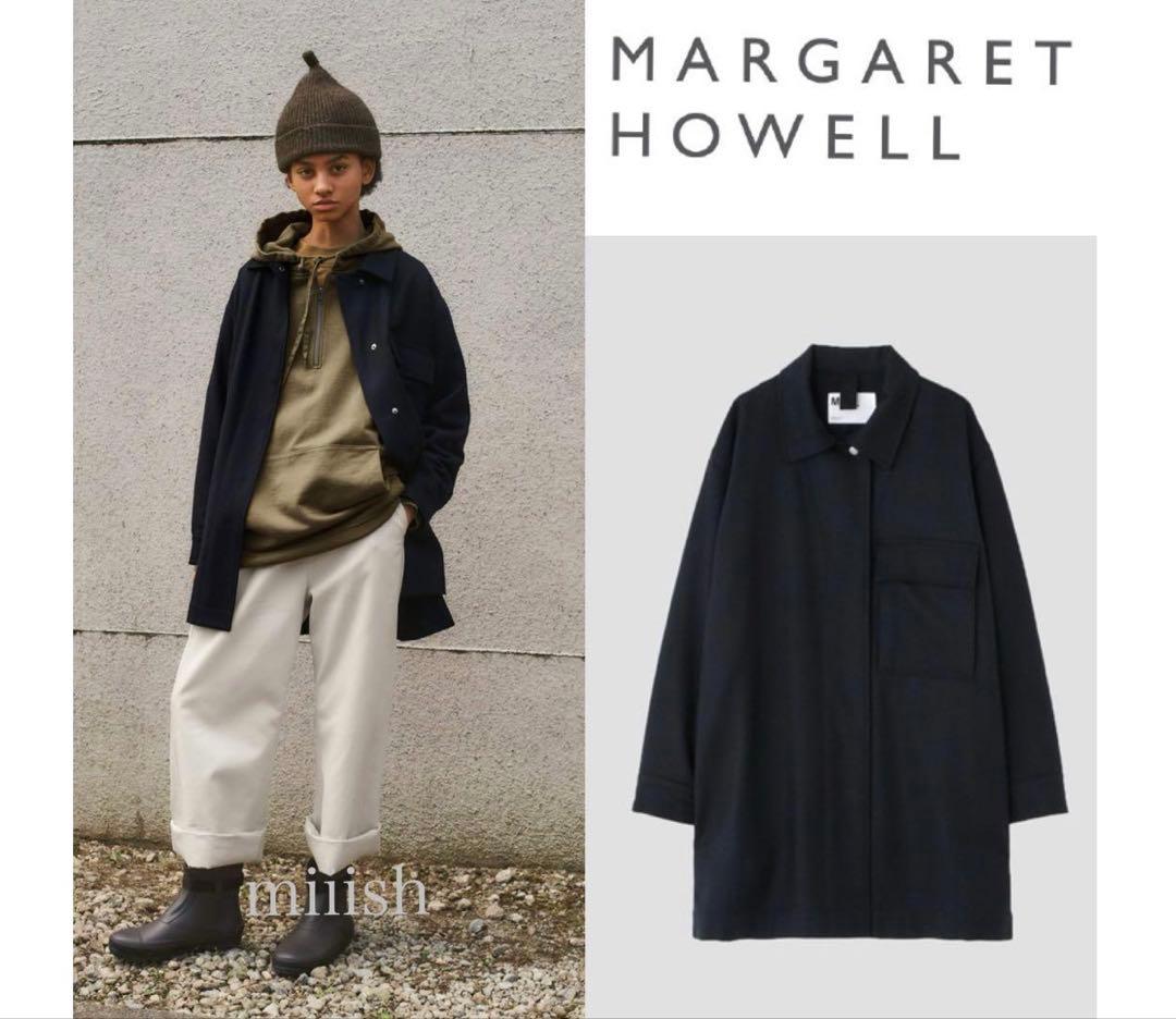 極美品✨23年MHL. FELTED WOOL SHIRTING JACKET