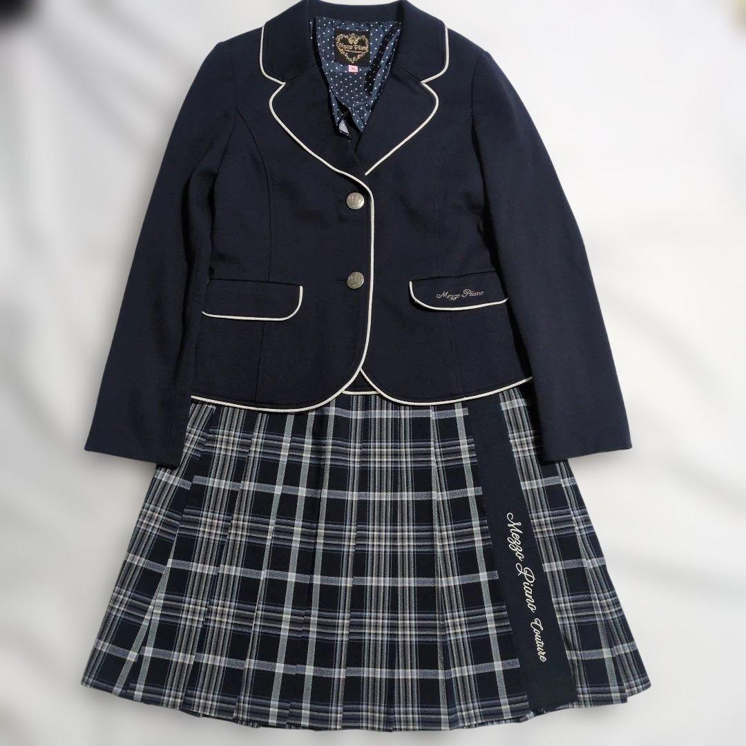 美品　メゾピアノ　フォーマルセット　ブレザー　スカート　卒業式　160