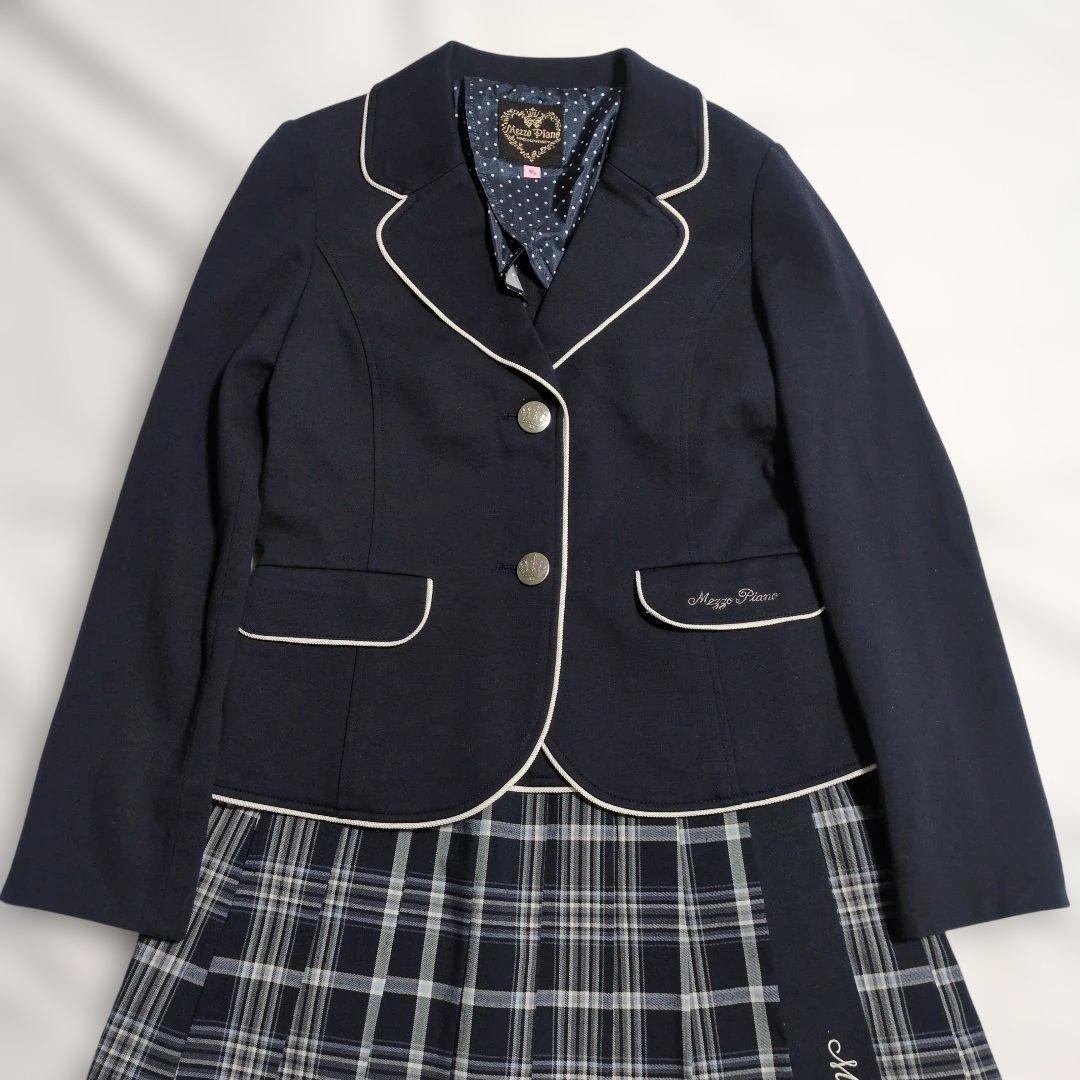 美品　メゾピアノ　フォーマルセット　ブレザー　スカート　卒業式　160