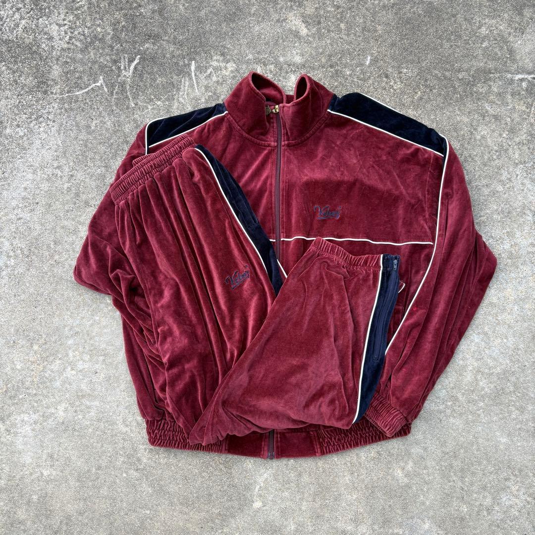 Keboz ジャージ セットアップ トラックジャケット トラックパンツ ベロア調