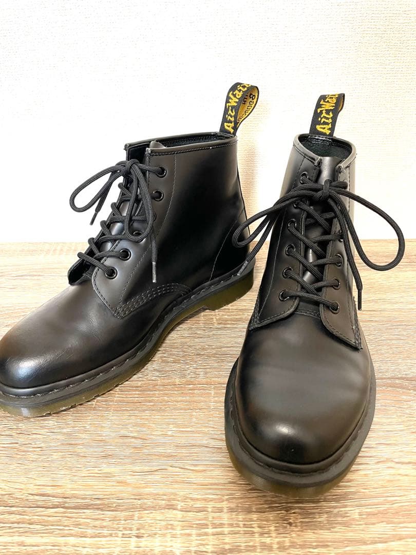 ドクターマーチン 6ホール 27cm UK8 ブラック