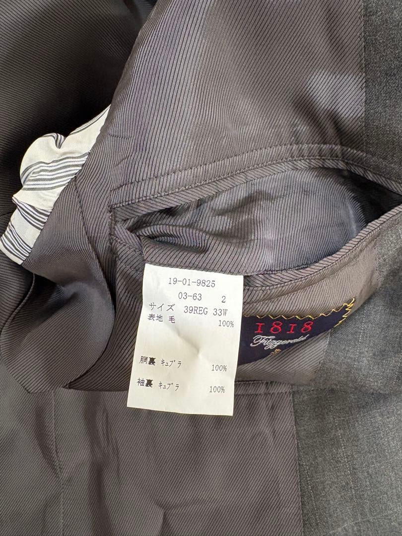 未使用　ブルックスブラザーズ　ウールフランネル　フィッツジェラルド　スーツ　39