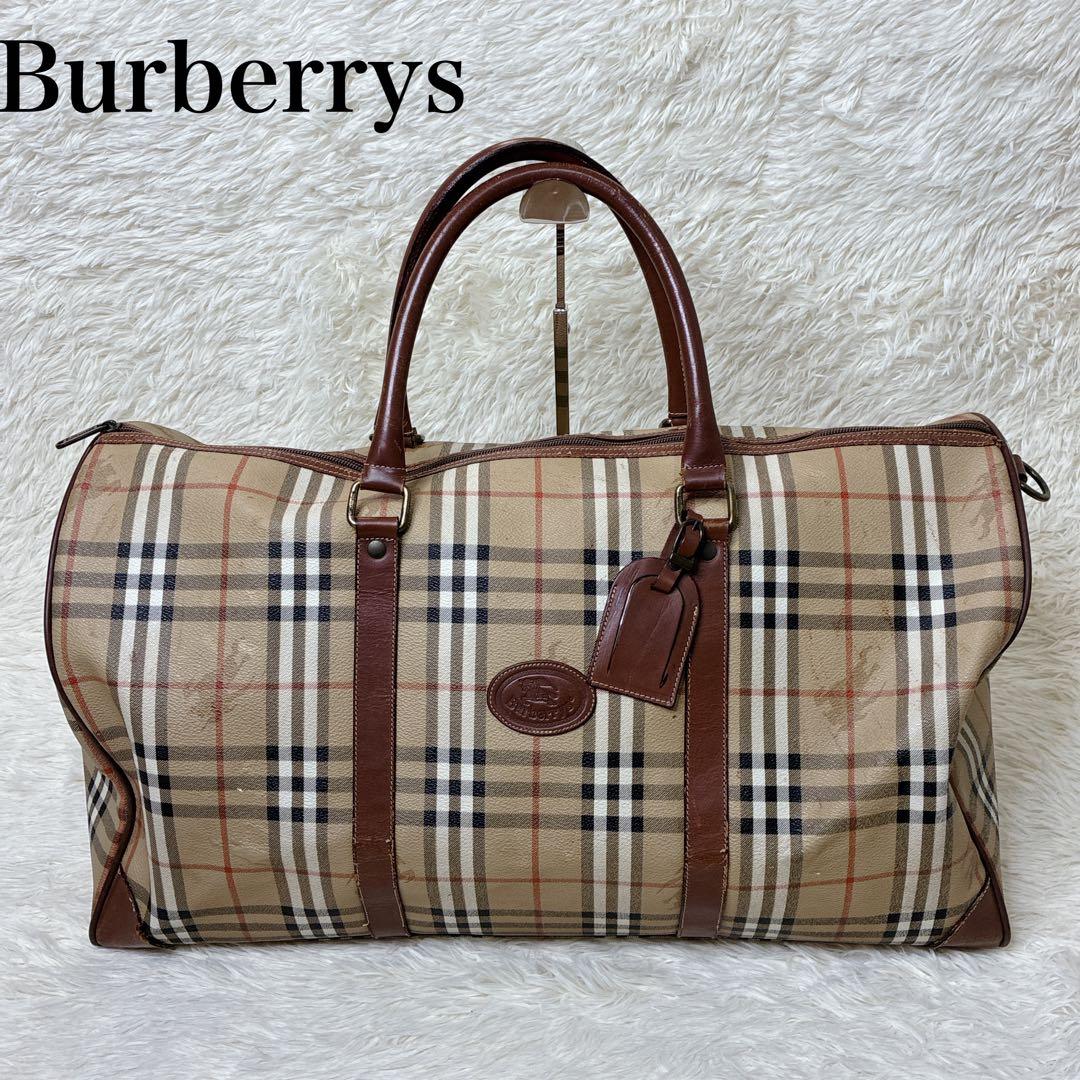 バッグ burberrys vintage boston bags nova check