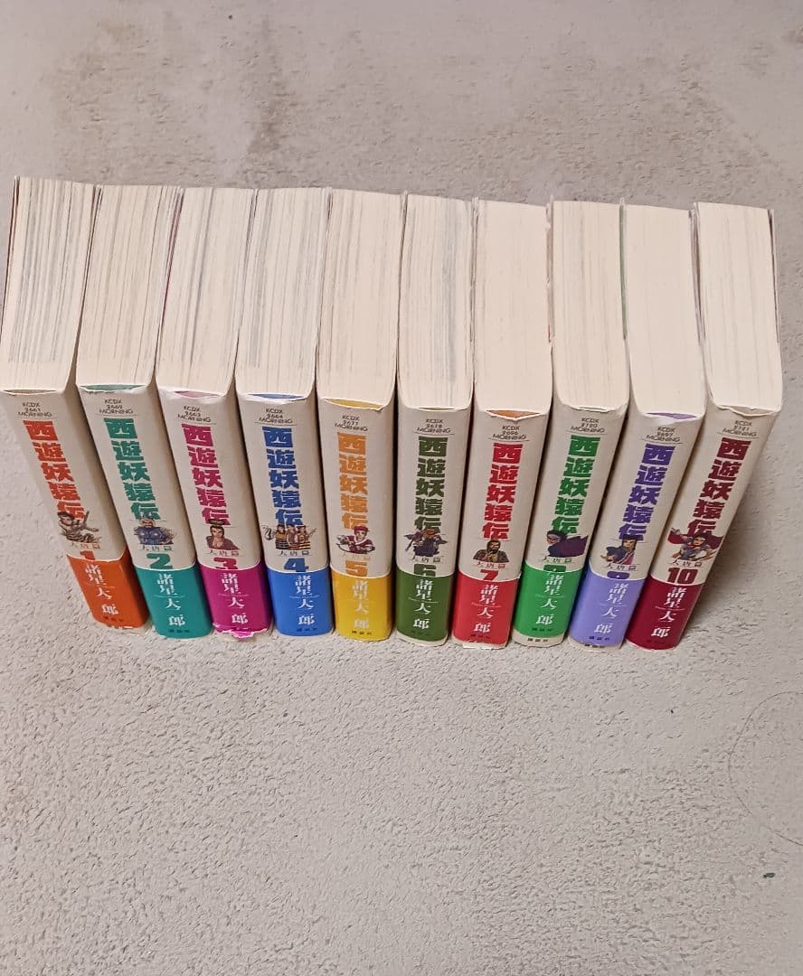 西遊妖猿伝　諸星大二郎　大唐篇　オビツキ第１刷　全10巻