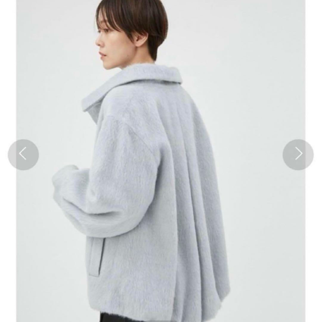 FRAY I.D 　モヘアシャギーハーフコート