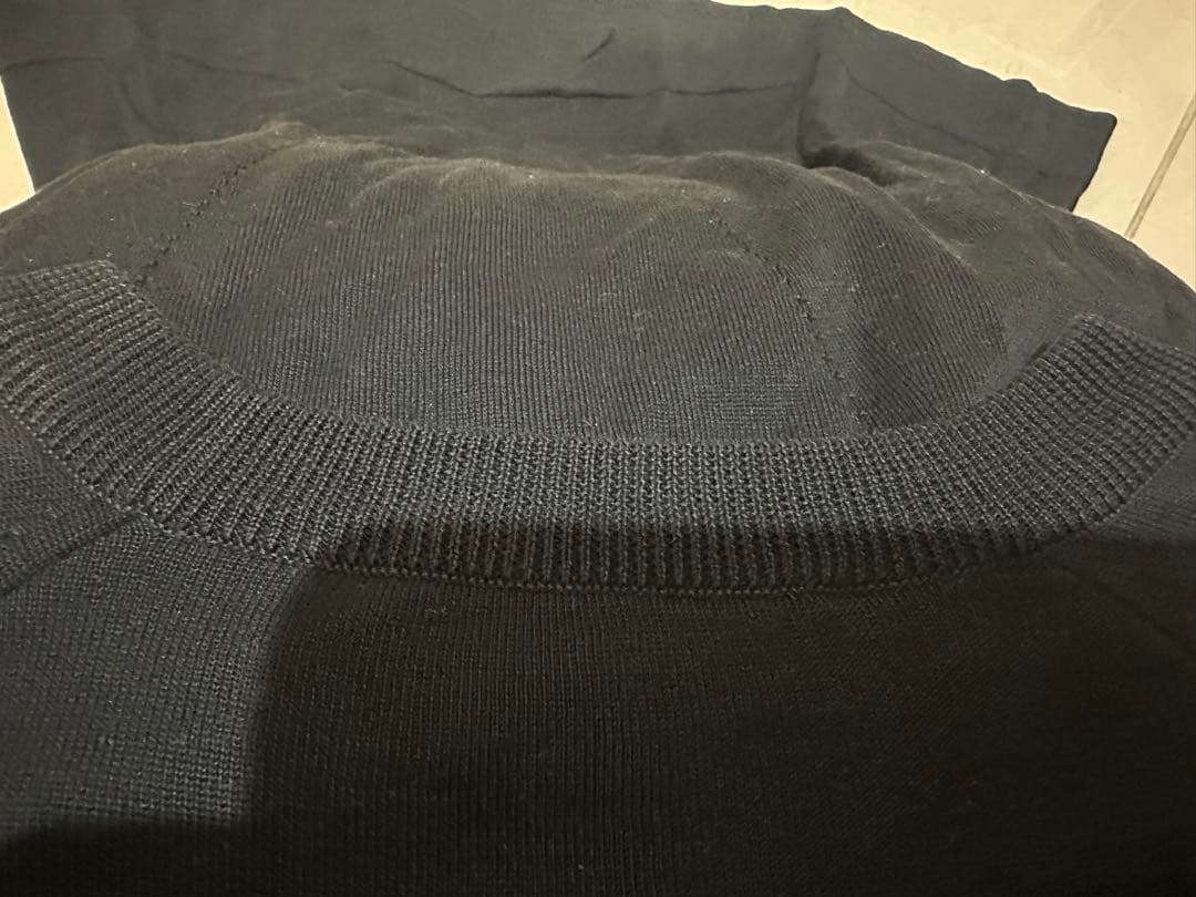 CHANEL ヴィンテージブラック ニット CCロゴ刺繍