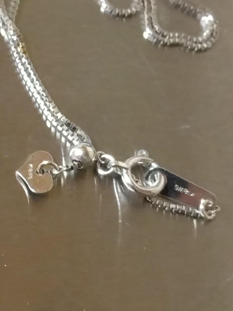 K18ＷＧ天然ルビー天然ダイヤモンドネックレス