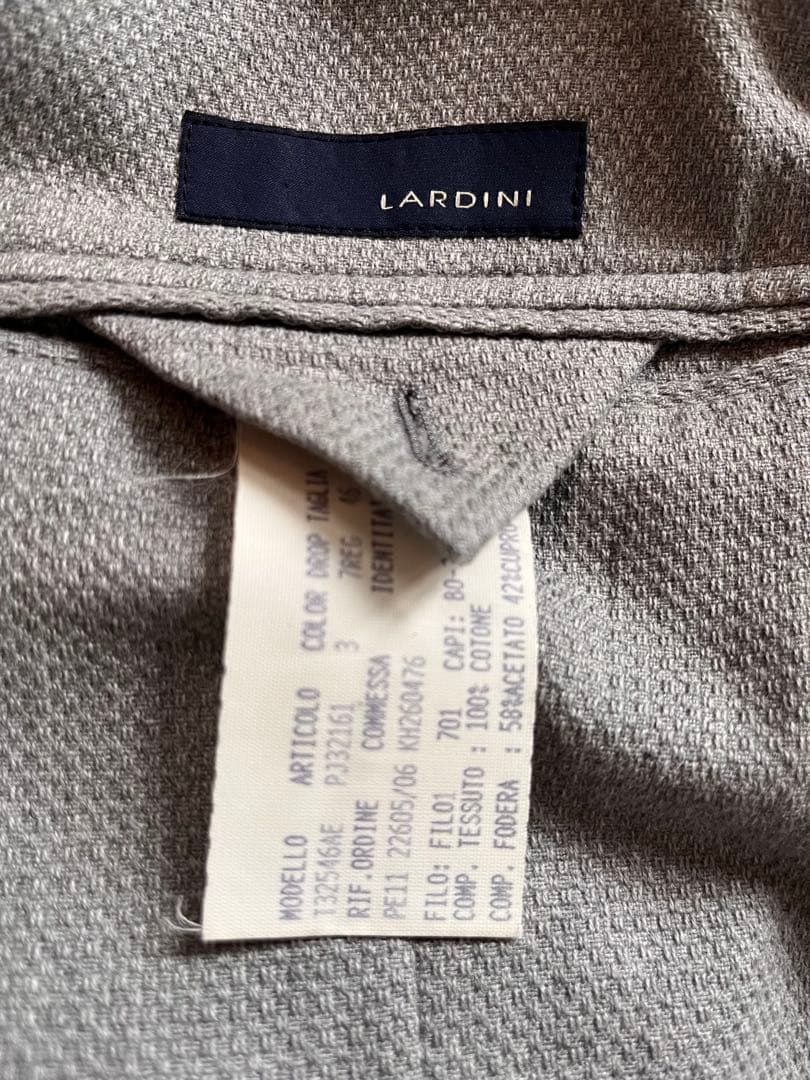 lardini ラルディーニ　グレー テーラードジャケット　サイズ46