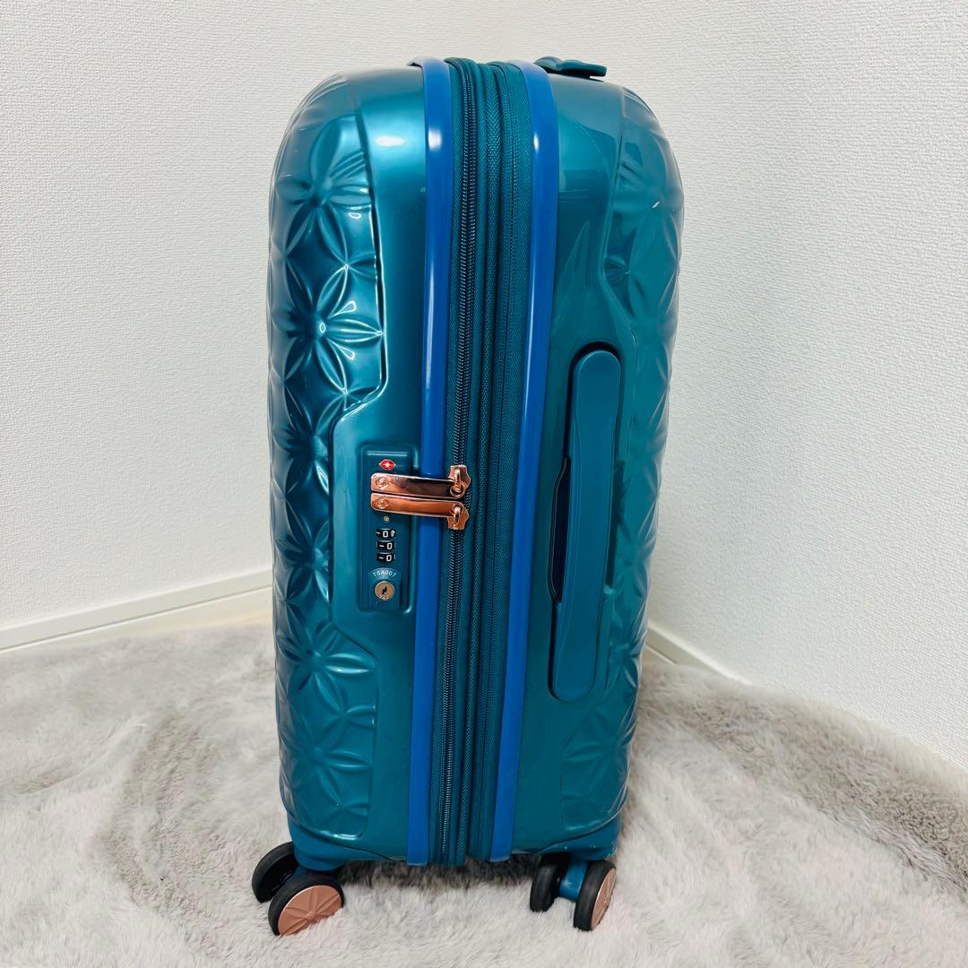 良品　サムソナイト　Theoni　スーツケース　TSAロック　4輪　ターコイズ