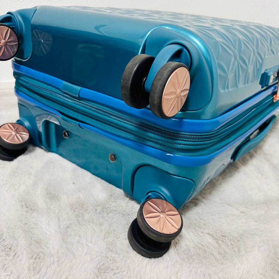 良品　サムソナイト　Theoni　スーツケース　TSAロック　4輪　ターコイズ