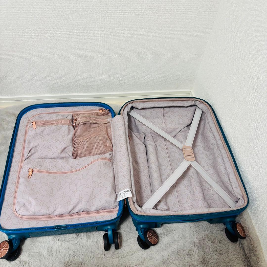 良品　サムソナイト　Theoni　スーツケース　TSAロック　4輪　ターコイズ