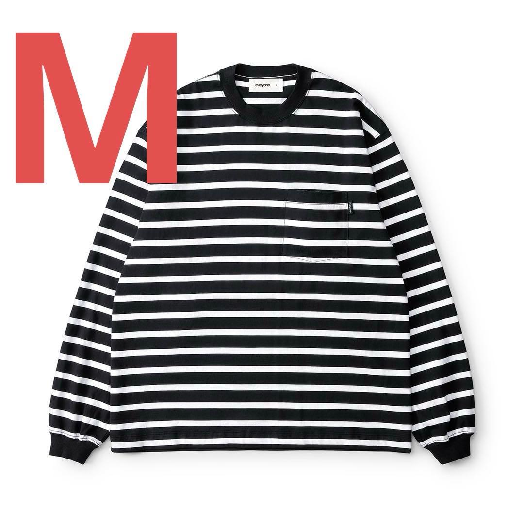 トップス everyone high-gauge cotton border long