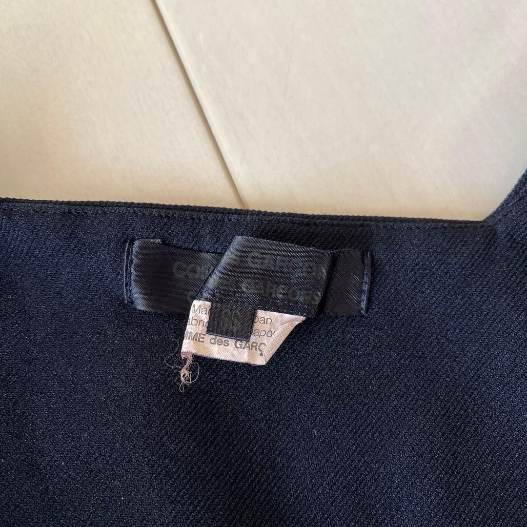 コムデギャルソン　ネイビー 吊りスカート