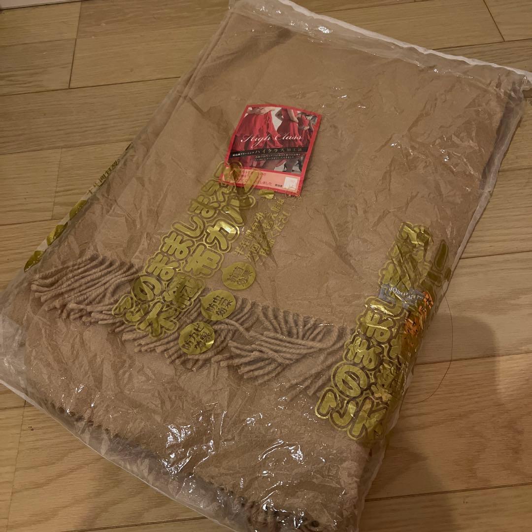 Joshua Ellis ジョシュアエリス カシミヤ　大判ストール　ベージュ