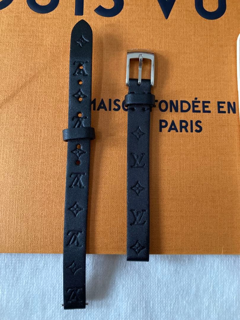 ⭐️未使用❗️ルイ・ヴィトン 腕時計ビジュの レザーサテンベルト 2本セット❗️正規品