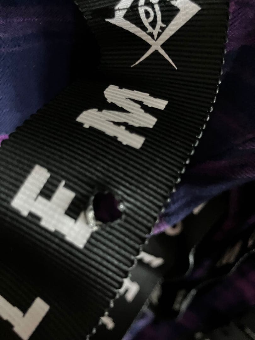 REFLEM ハーネスロゴベルトカーゴパンツ 紫　黒　2つセット