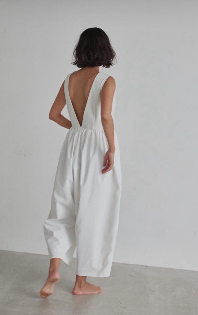 Nala ナラ　cactus カクタス　オールインワン　ホワイト　S