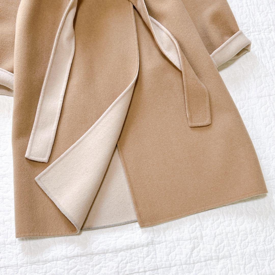 セオリー 8.7万 ORIANA リバー ダブルフェイスフードコート ベルト