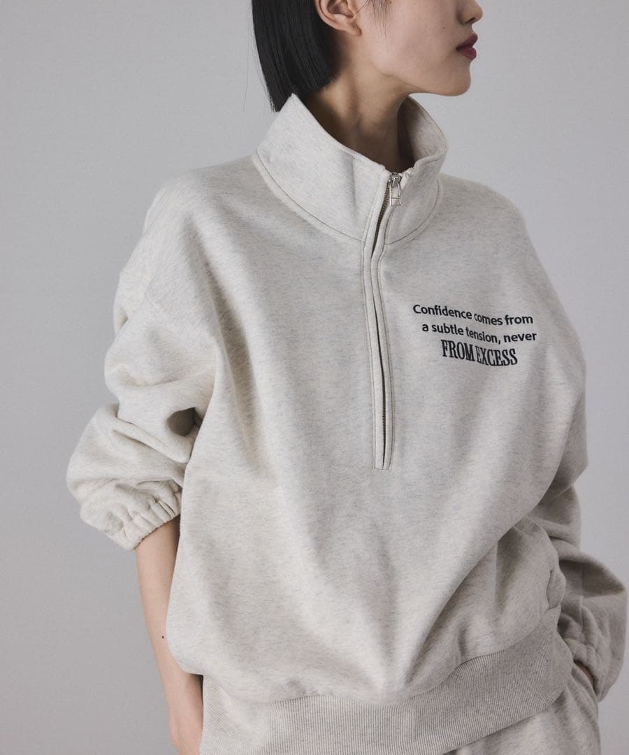 ADAM ET ROPE' FEMME ハーフジップススウェット　アダムエロペ