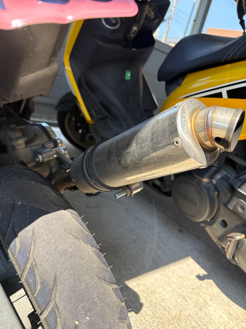 アドレスV125G油漢マフラー