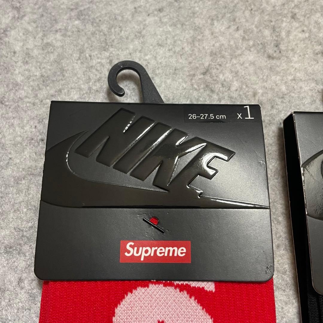 レッグウェア Supreme Nike Lightweight Crew Socks Red
