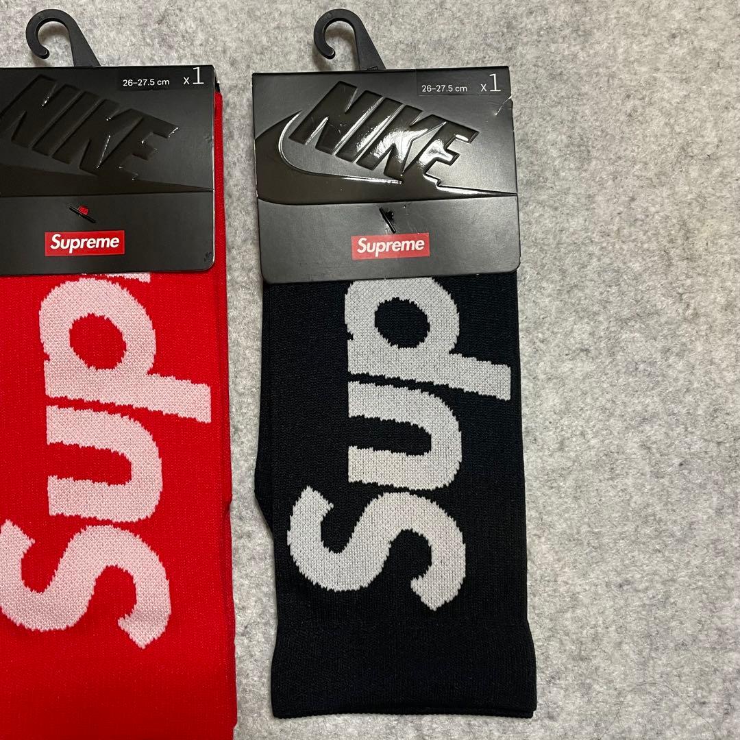 レッグウェア Supreme Nike Lightweight Crew Socks Red