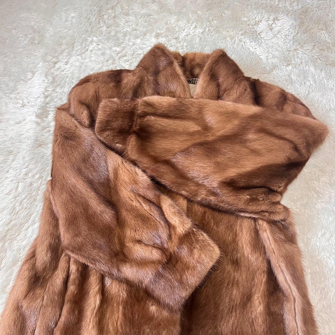 Belle Vison SAGA MINK ファーコート ミンク 毛皮 ブラウン