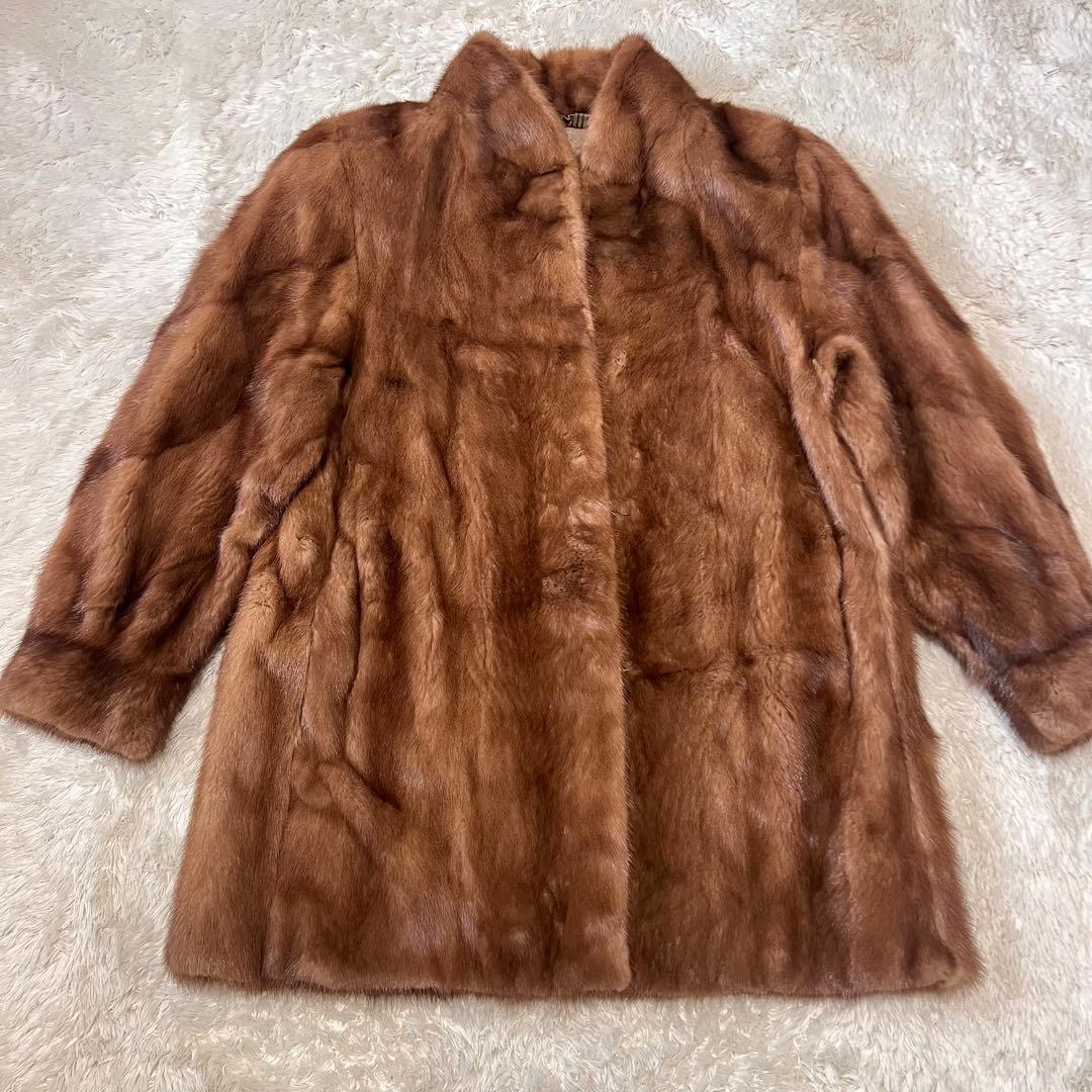 Belle Vison SAGA MINK ファーコート ミンク 毛皮 ブラウン