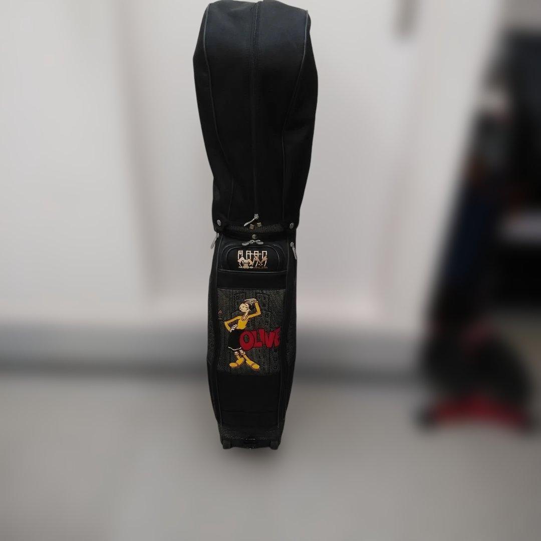 激安M・Uスポーツ オリーブキャラクターキャディーバッグ キャスター付き男女兼用