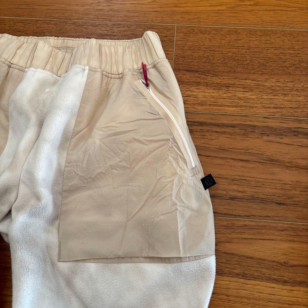 ルルレモン　フリースボトム　パンツ　 4 ベージュ