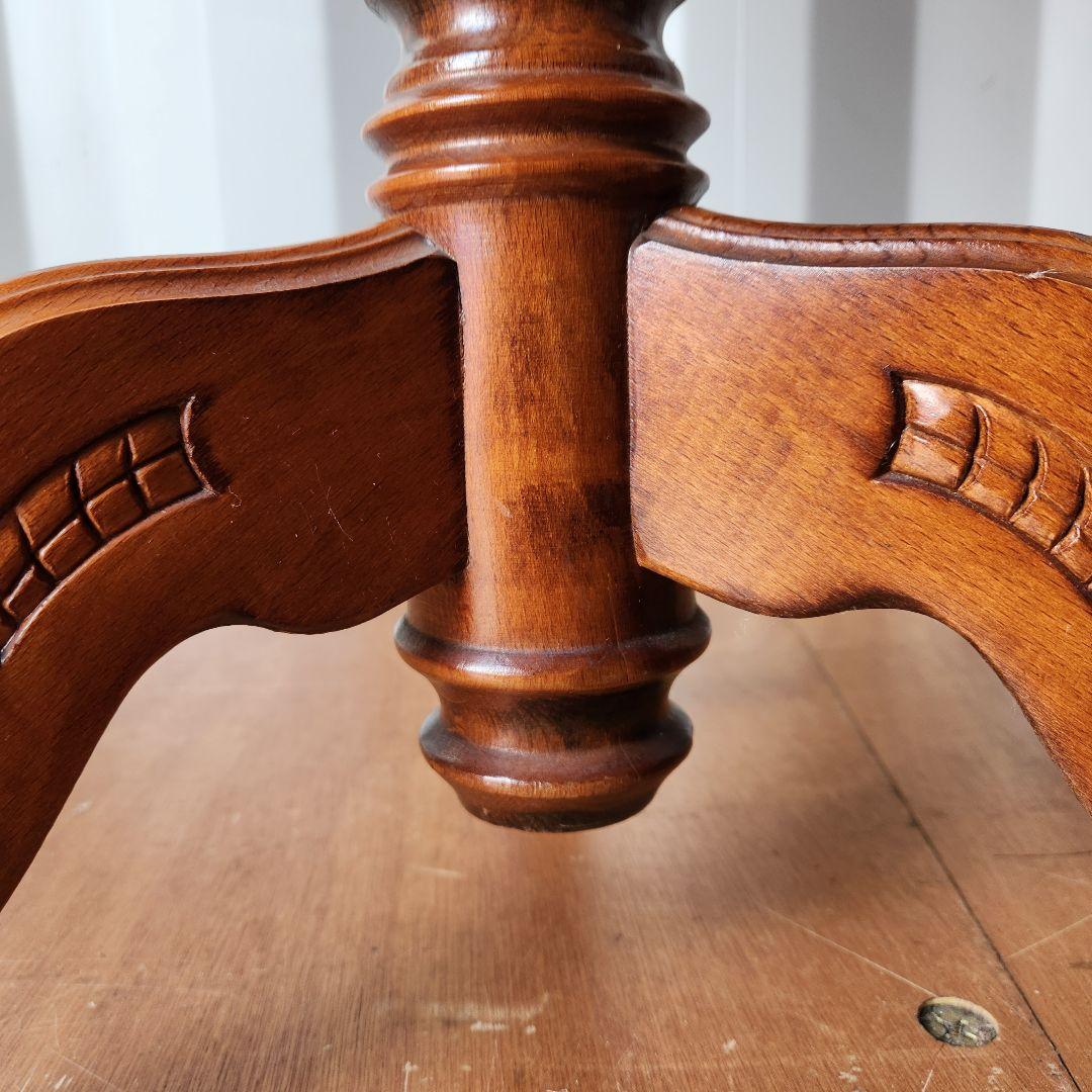 はる屋　象嵌細工 猫脚 テーブル サイドテーブル 飾台 イタリア製