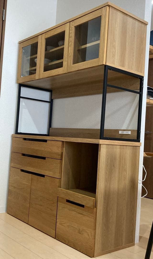 【美品】　スプレムキッチンボード 1200 アデペシュ　食器棚