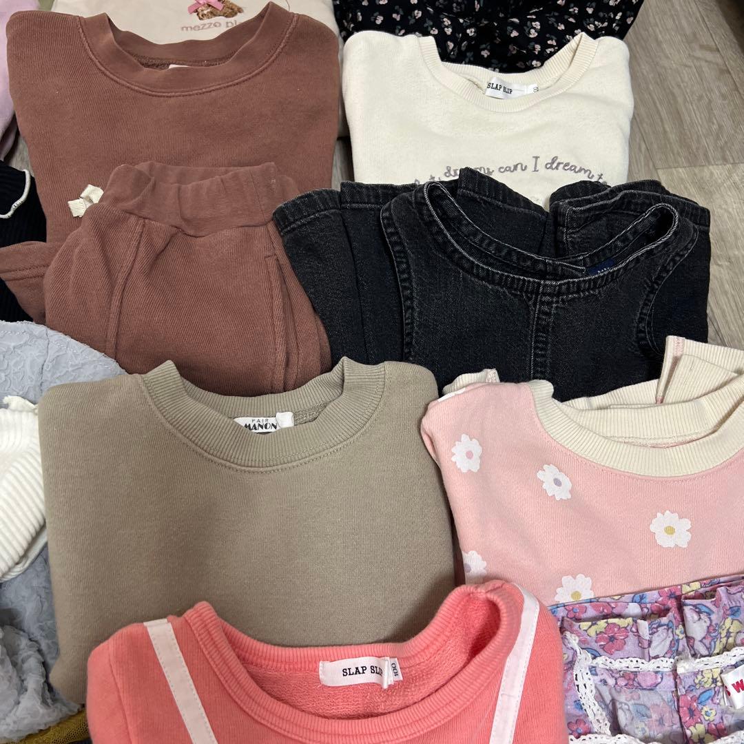 ひ*ぃ様 女の子　秋冬服　まとめ売り　100サイズ　48点