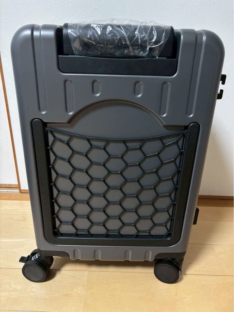 スーツケース 子どもが乗れる キャリーケース 40ℓ 機内持ち込み可 グレー