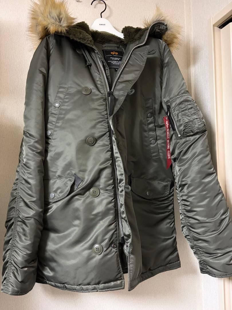 ALPHA N-3B セージグリーン XL 新品同様