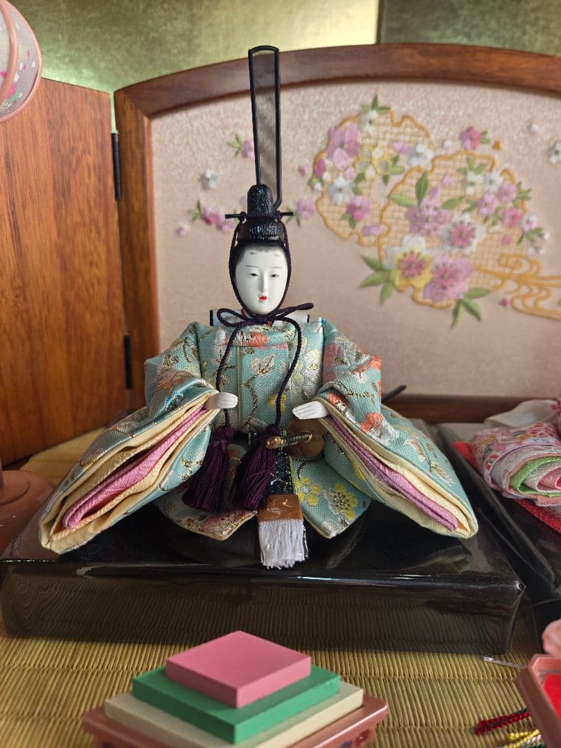 【一点限り】雛人形 収納飾り　3段 　D37