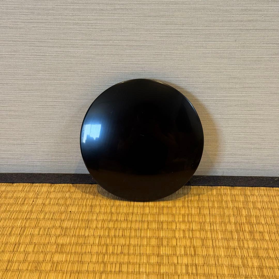 漆匠 鈴木表朔 作 利休形 両次 一組 共箱 本堅地塗器 茶懐石道具 美品