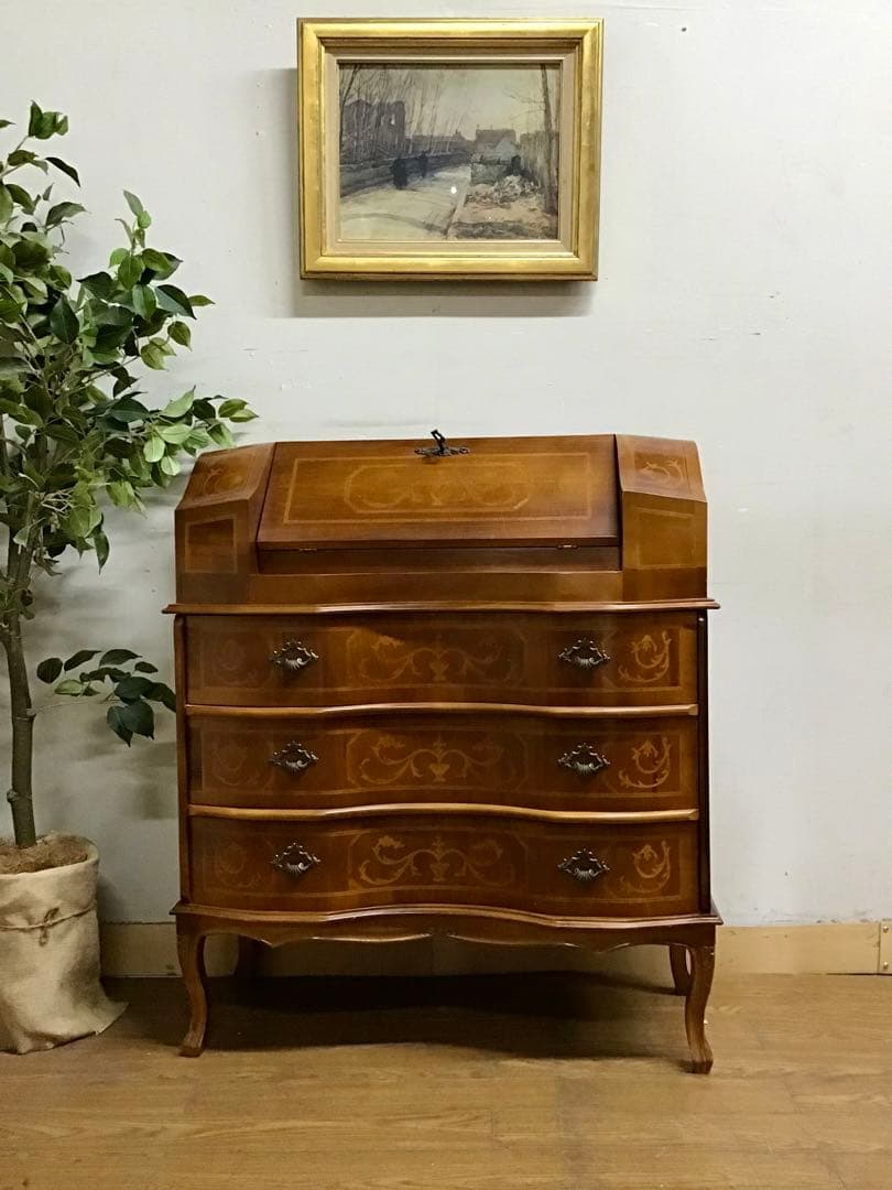 むぎ☆管257☆イタリア製☆象嵌☆GIEMME☆ライティングビューロー