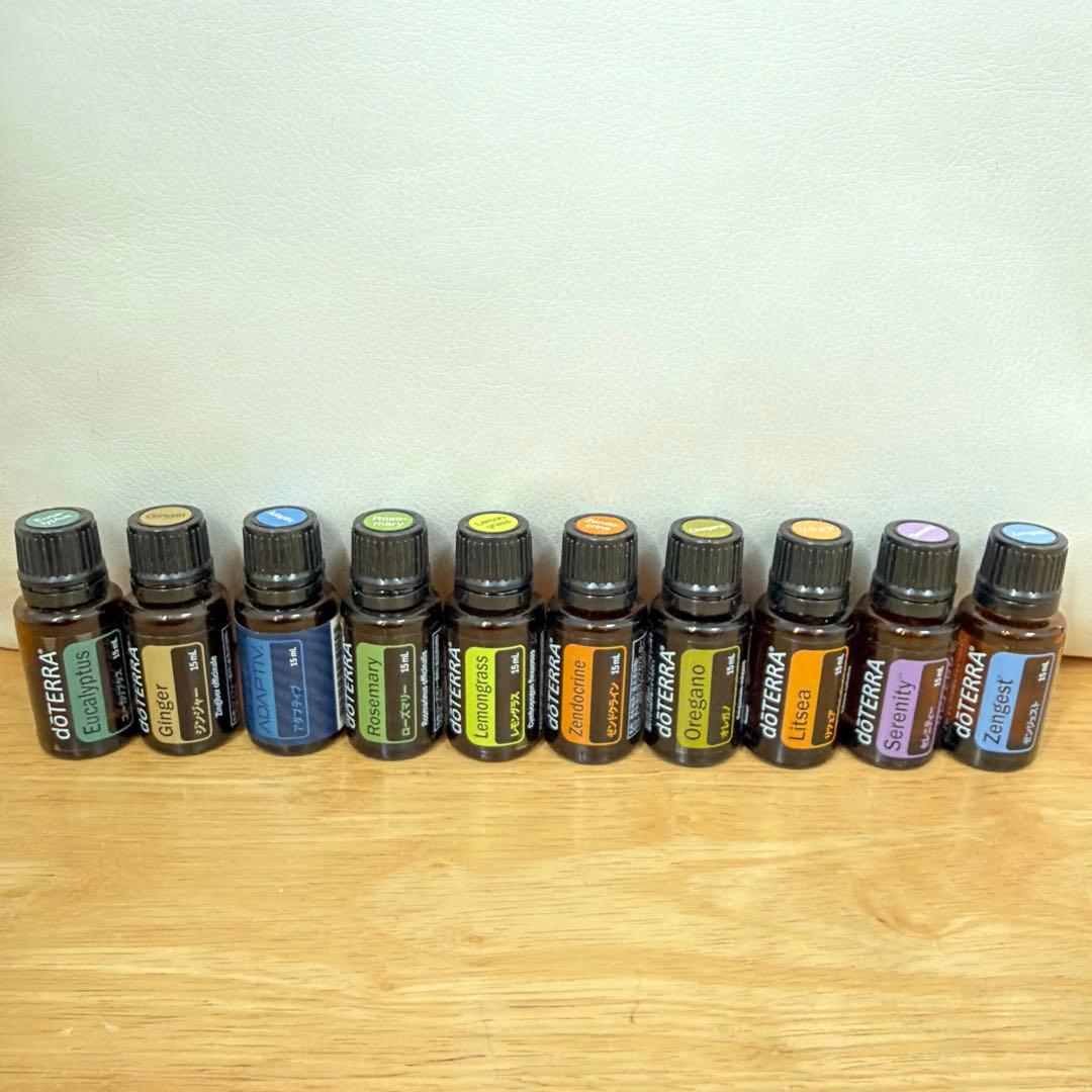 ドテラ エッセンシャルオイルセット 21本 木製ボックス付き