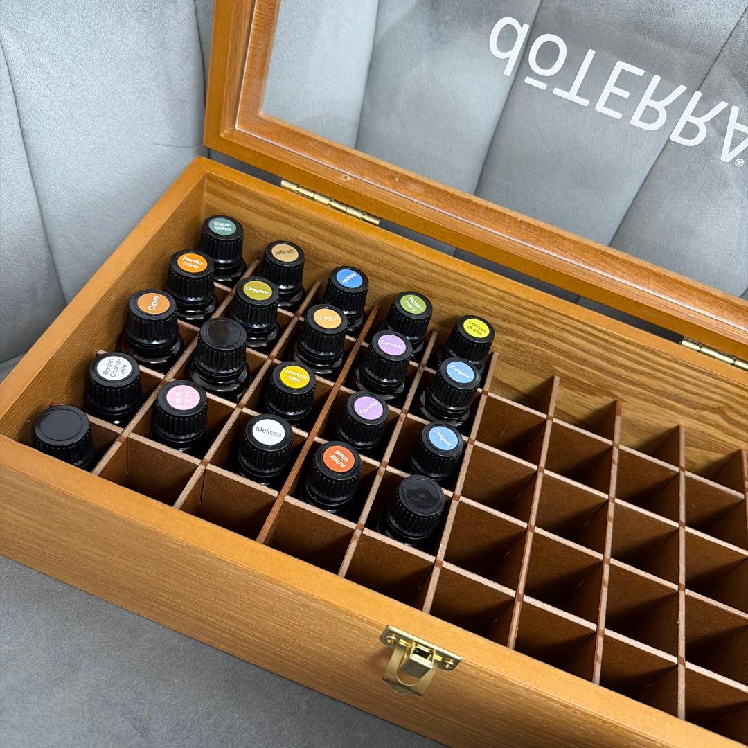 ドテラ エッセンシャルオイルセット 21本 木製ボックス付き