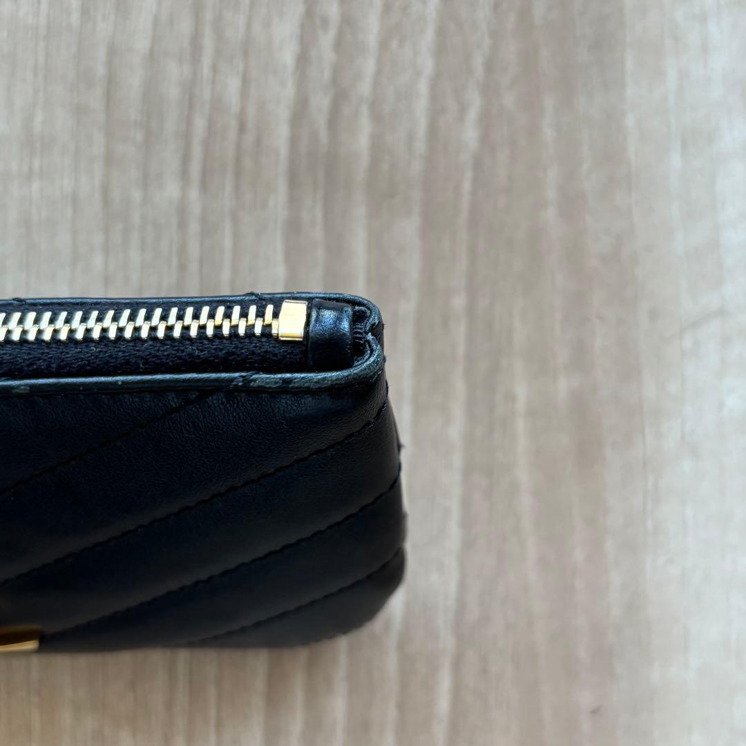 【SAINT LAURENT】モノグラム・サンローラン キーポーチ ブラック