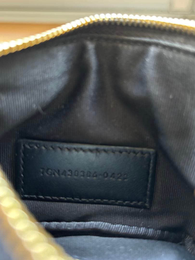 【SAINT LAURENT】モノグラム・サンローラン キーポーチ ブラック